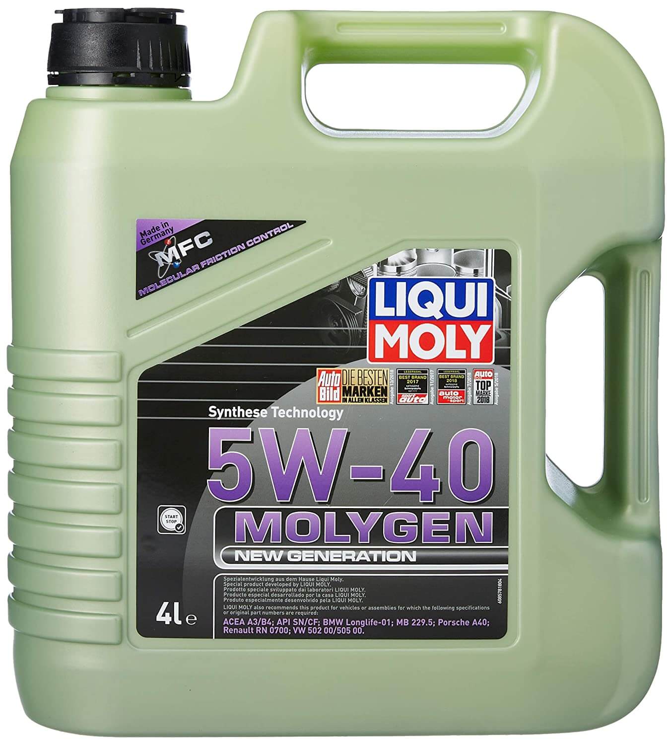Liqui Moly Molygen New Generation 5W-40 Fully Synthetic Engine Oil, 4 Litre  – Industrial Supply Wholesaler B2B