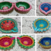 Decorate with Delight - Terracotta Diyas for a Festive Glow!! (set of 4)